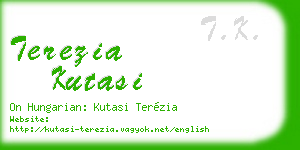 terezia kutasi business card